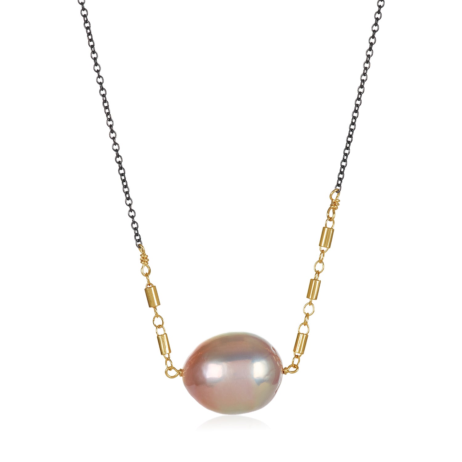 Horizontal Pearl Necklace