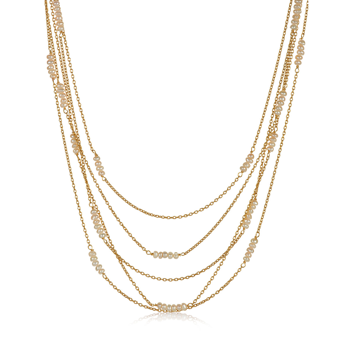 Multi-Strand Necklace II-Pearl | Mabel Chong