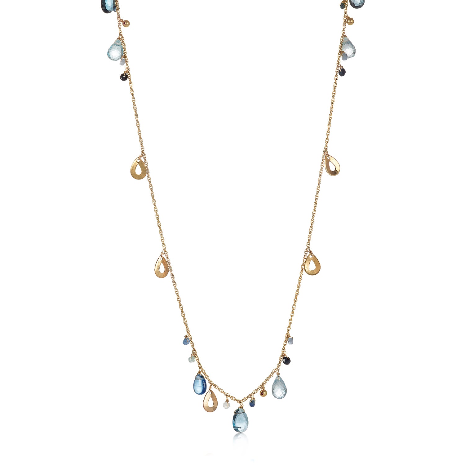 Long Mixed Gem Necklace