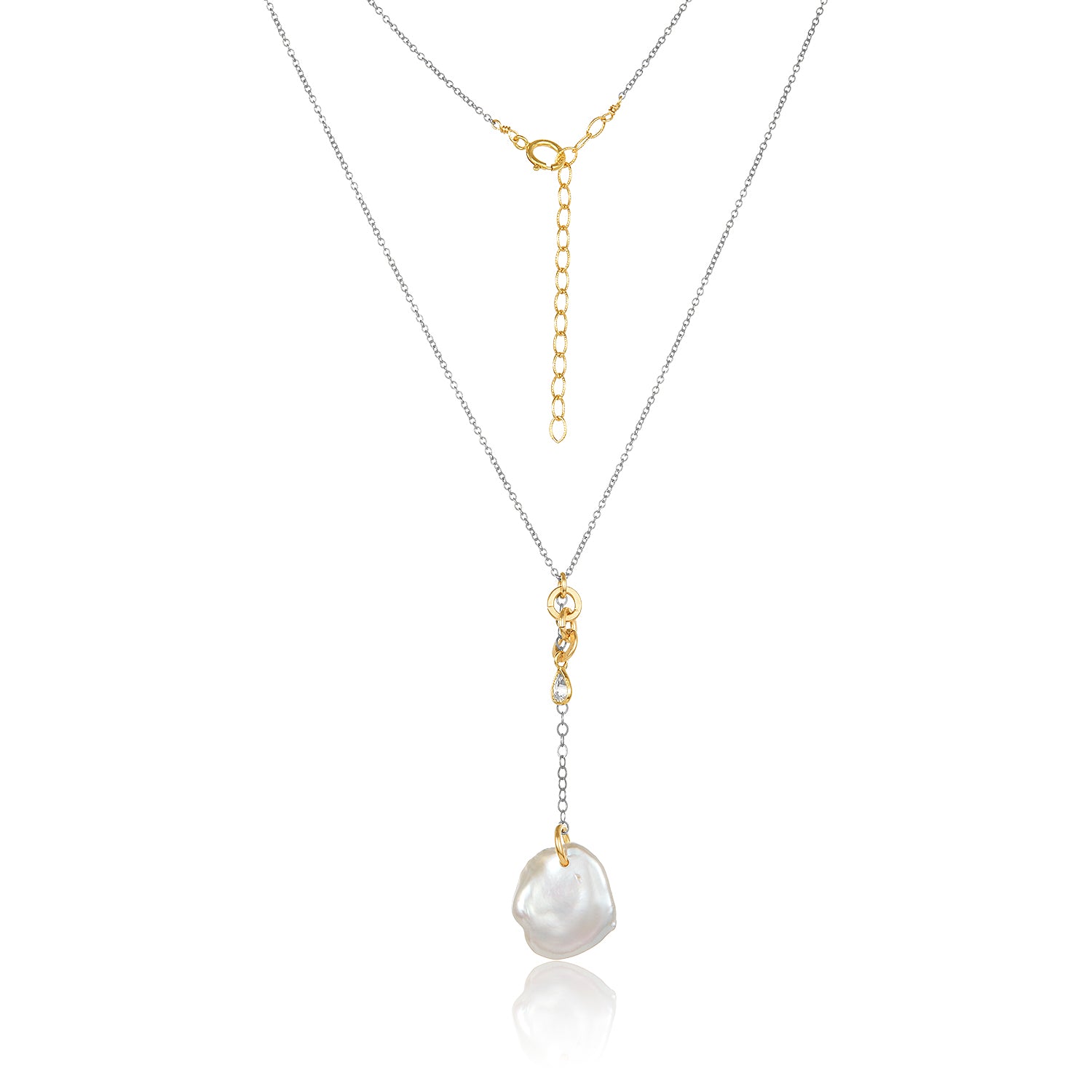Azure Keshi  Necklace