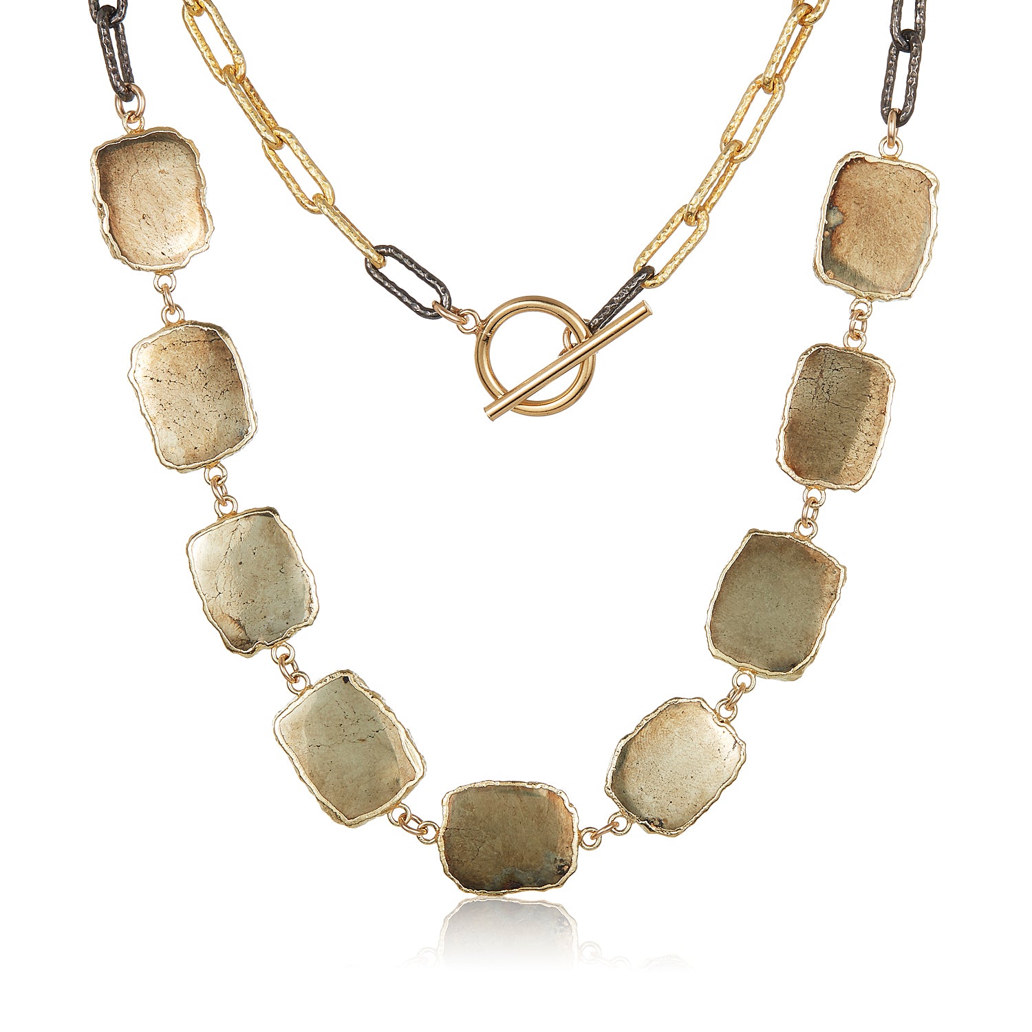 Links of Pyrite Necklace