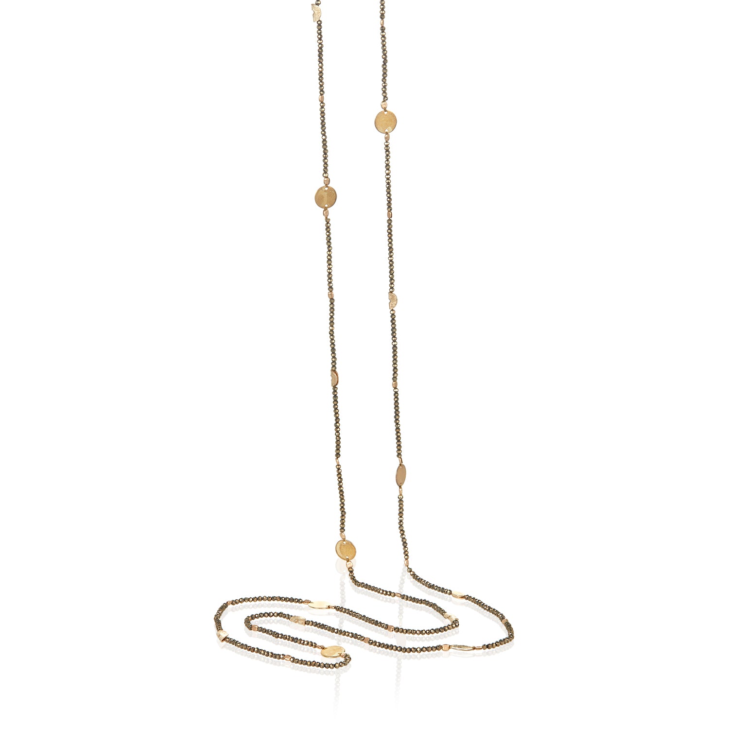 Pyrite Dolores Long Necklace