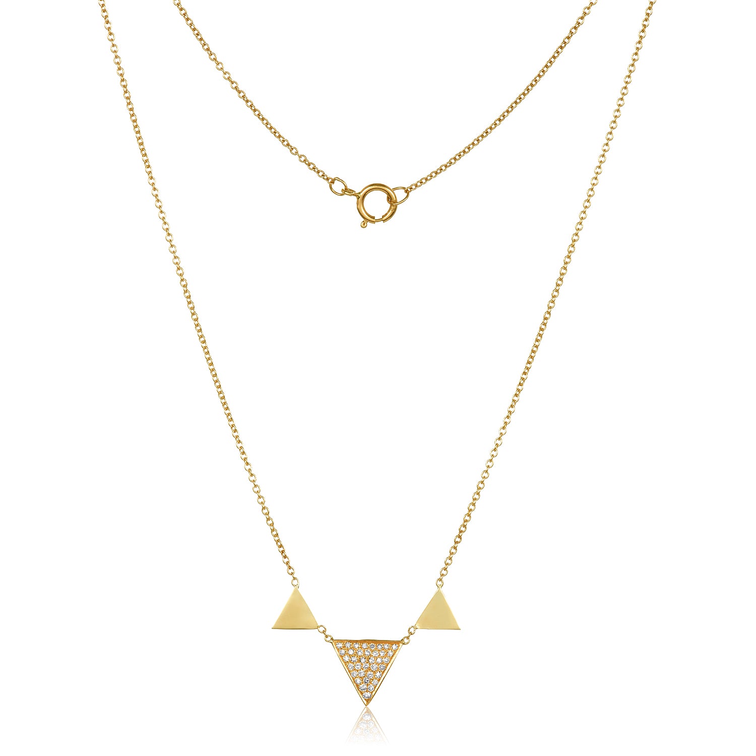Trio Triangle Necklace