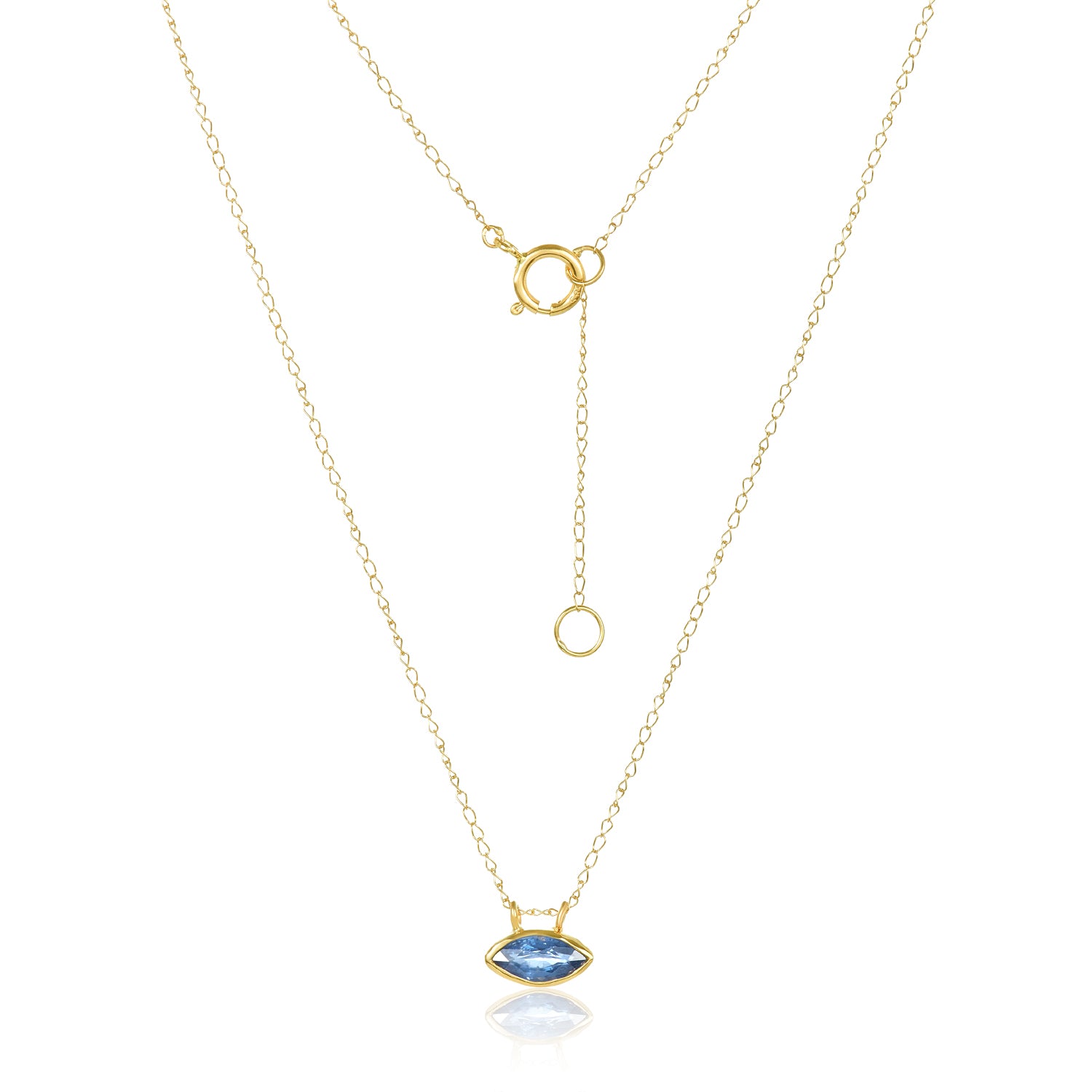 Peekaboo Sapphire Necklace