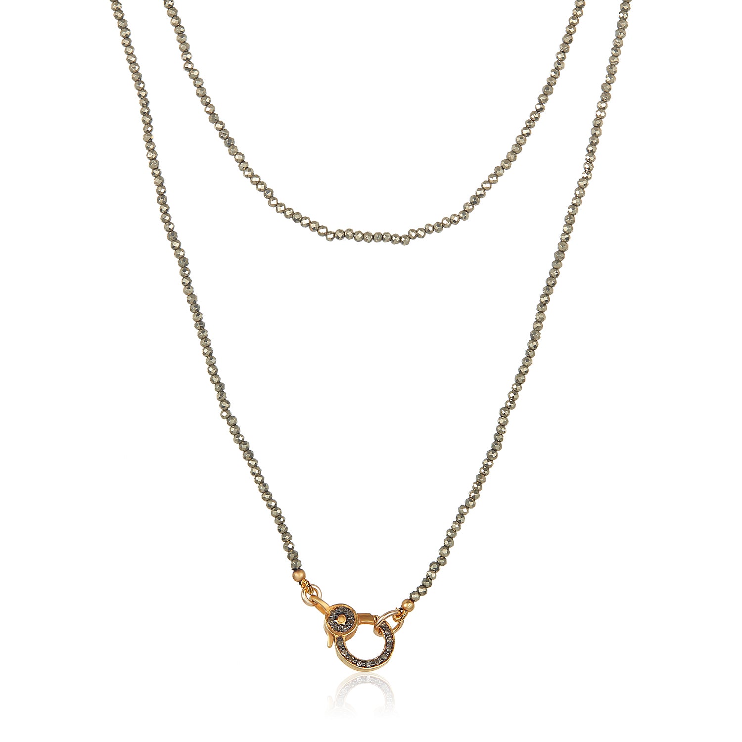 Pyrite Diamond Necklace