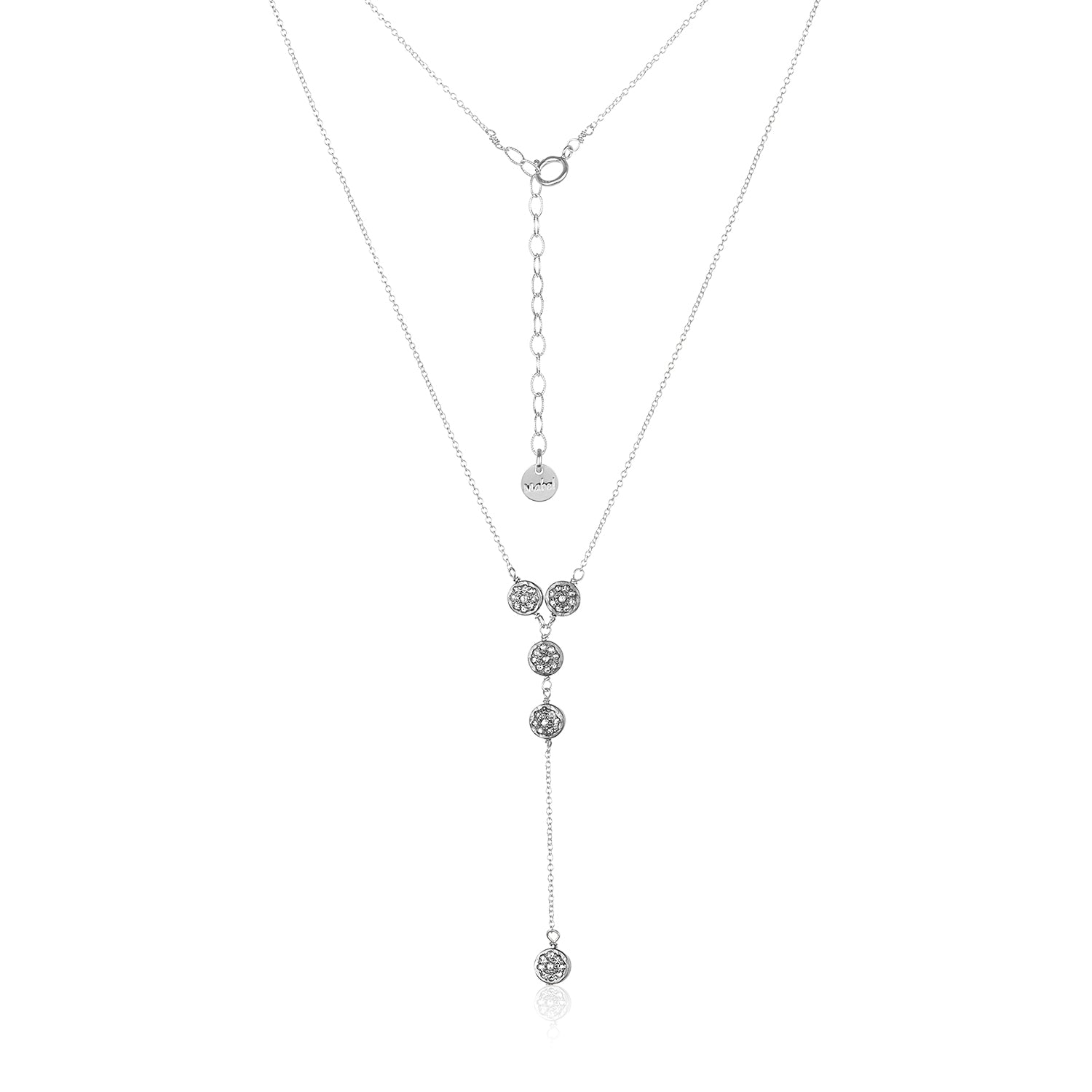 Pave Diamond Lariat Necklace