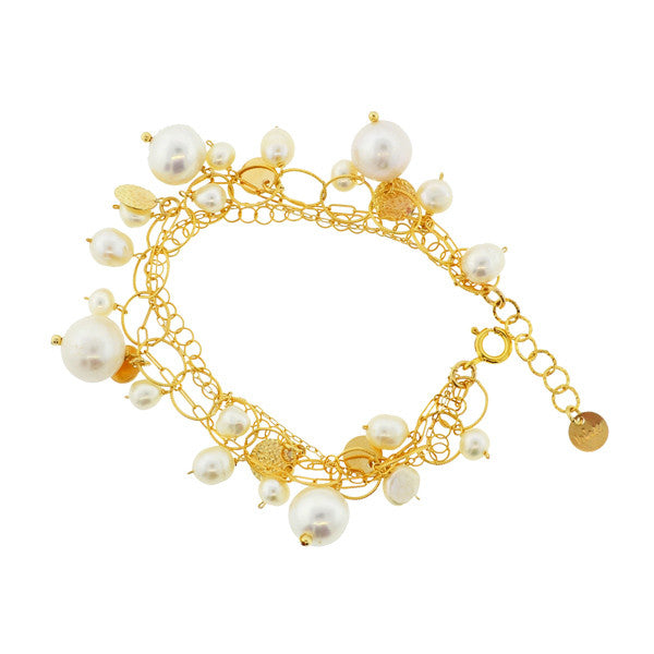 Pearl Charm Bracelet