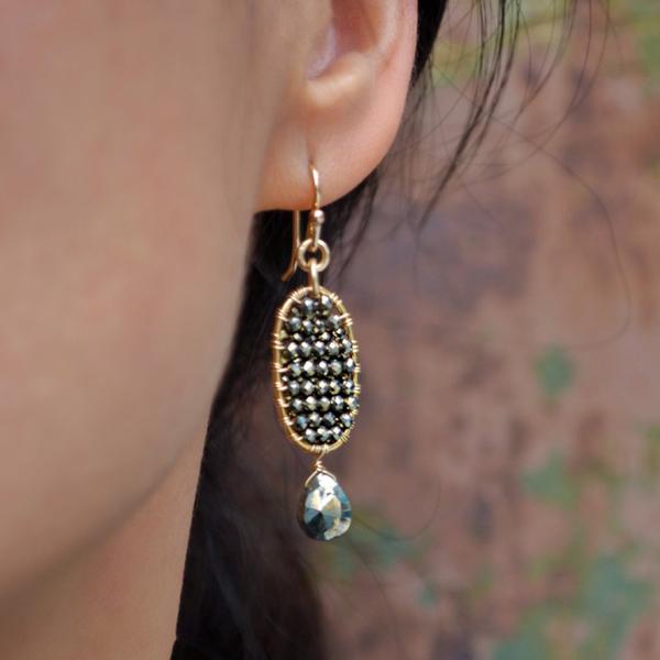 Grenada Earrings - Pyrite