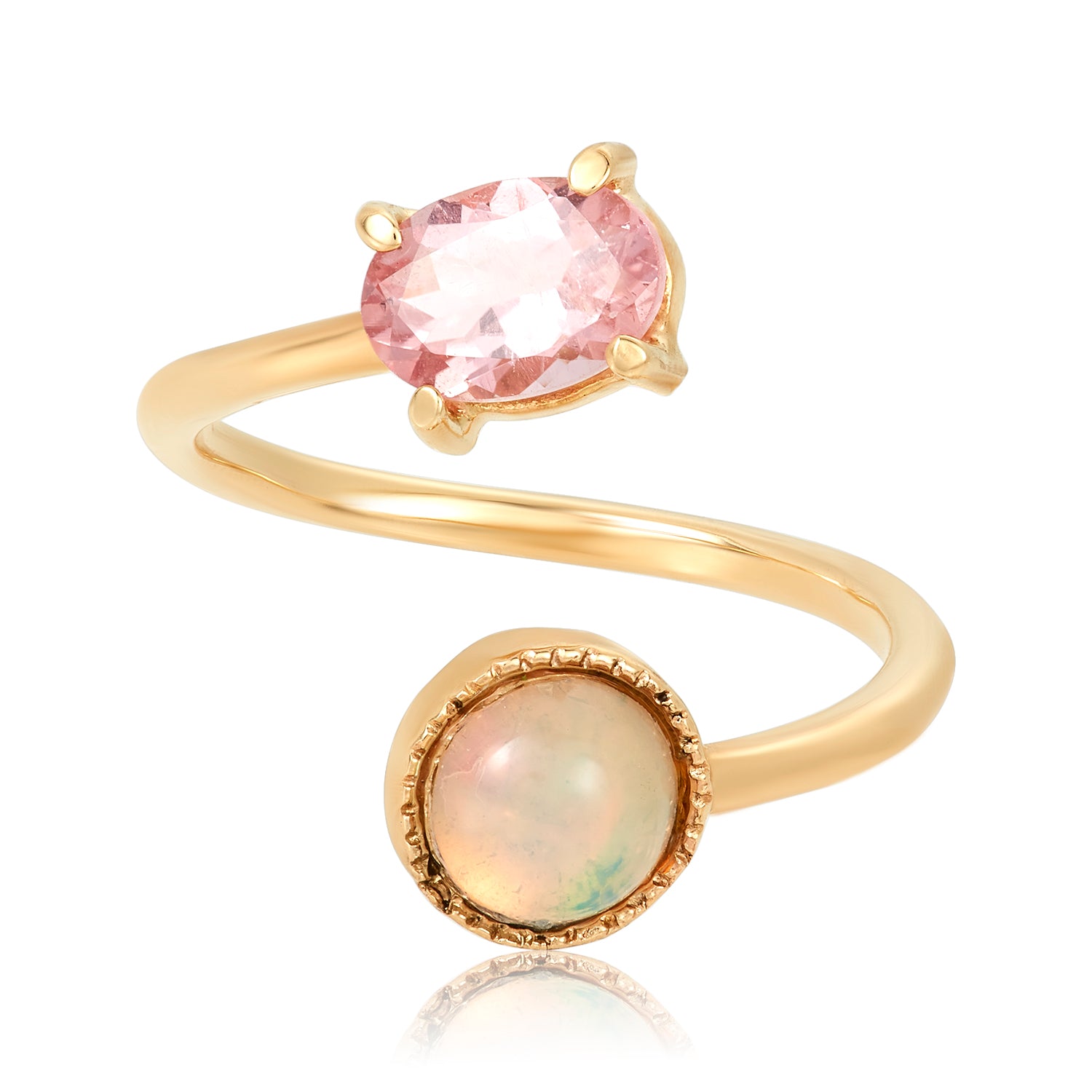 Gemini Ring in Opal 14K