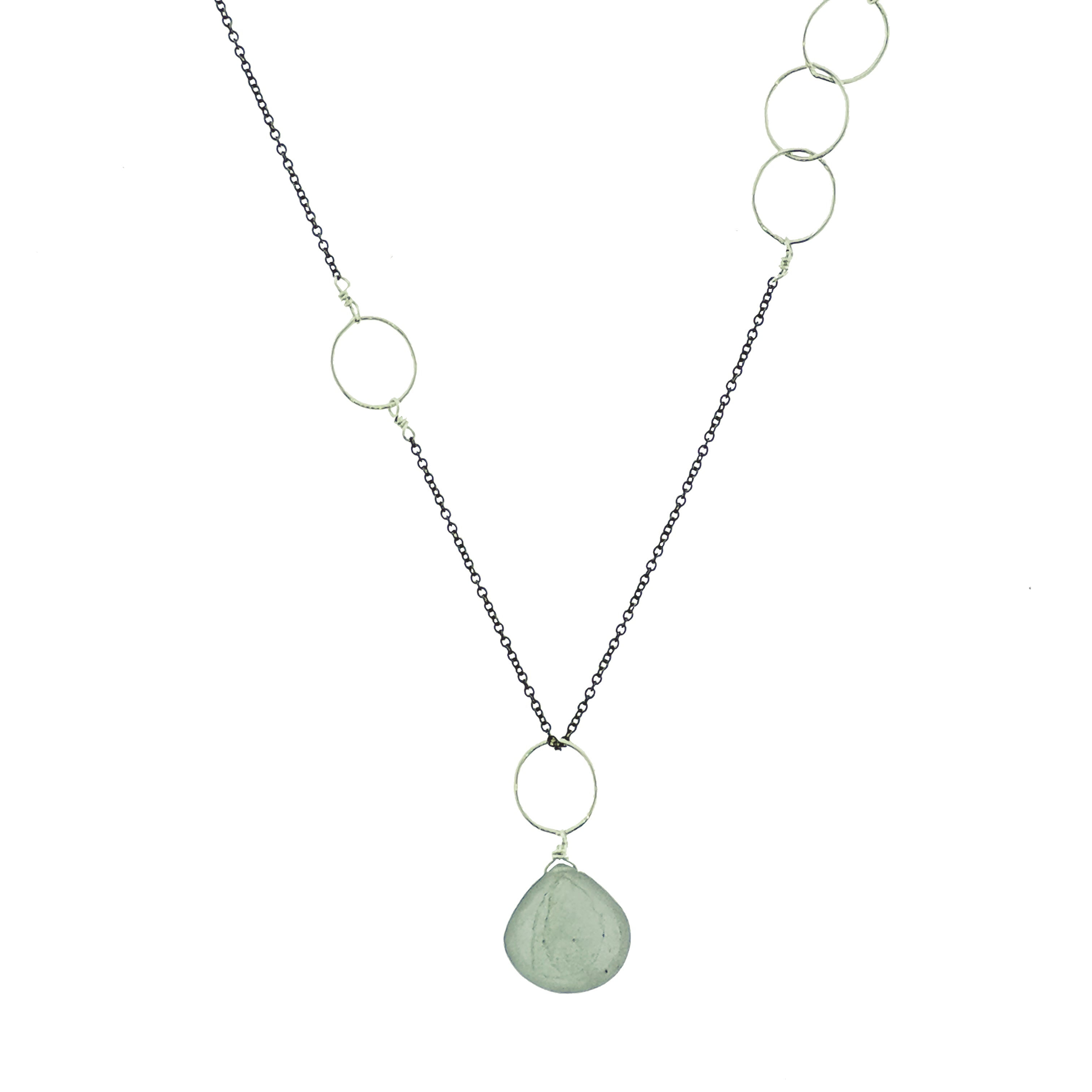 Jennifer Necklace - Moss Aquamarine