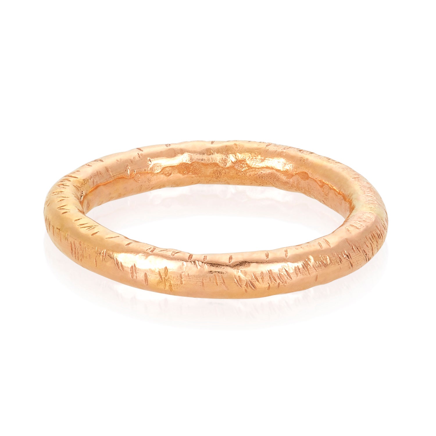 14k Gold Hammer Ring