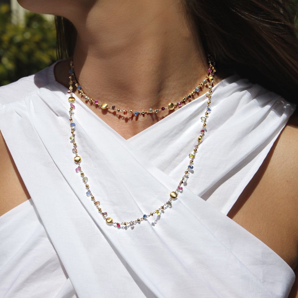 Mixed Sapphire Necklace
