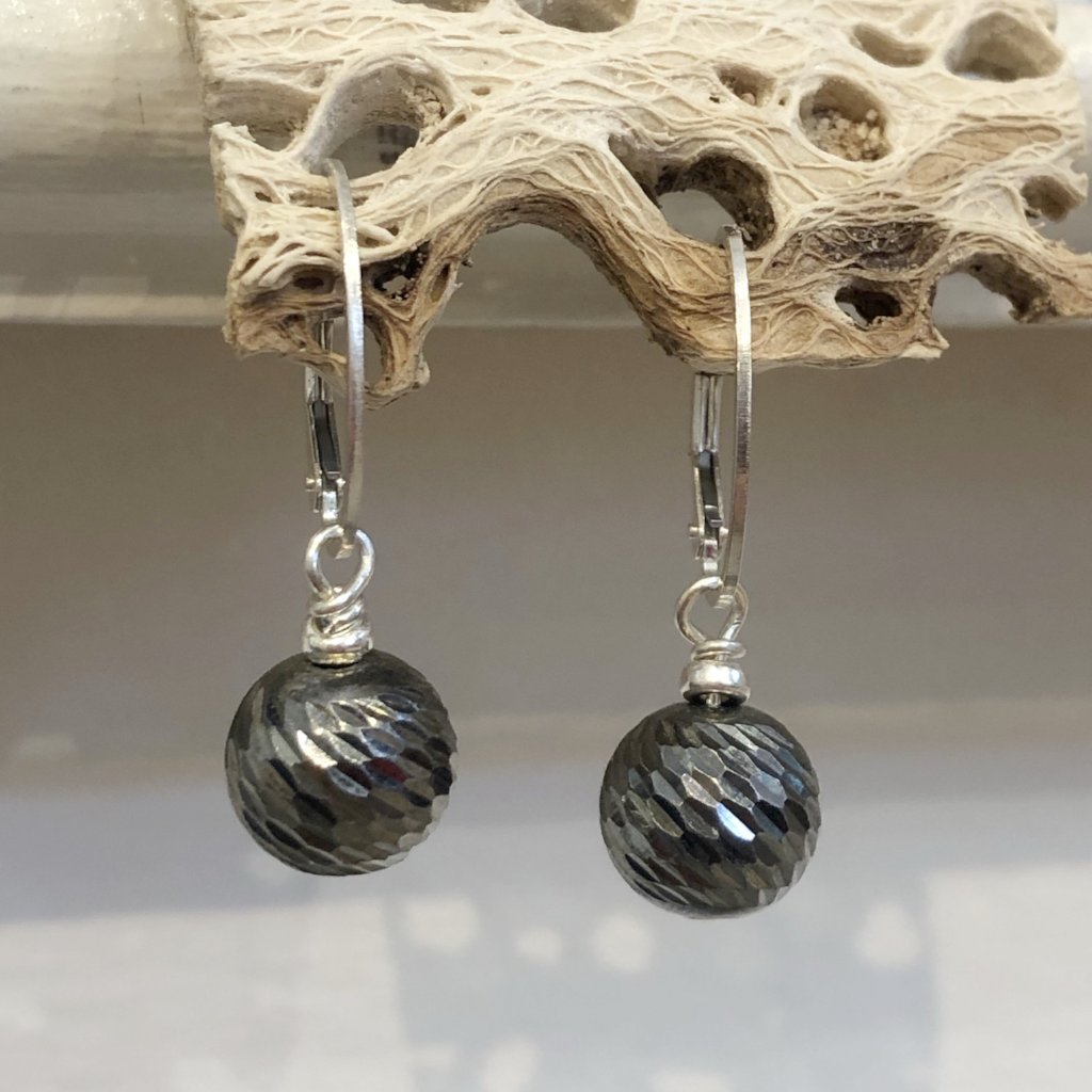 Black Silver Earrings
