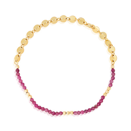Ruby & Yellow Sapphire Station Bead Bracelet – Reis-Nichols Jewelers