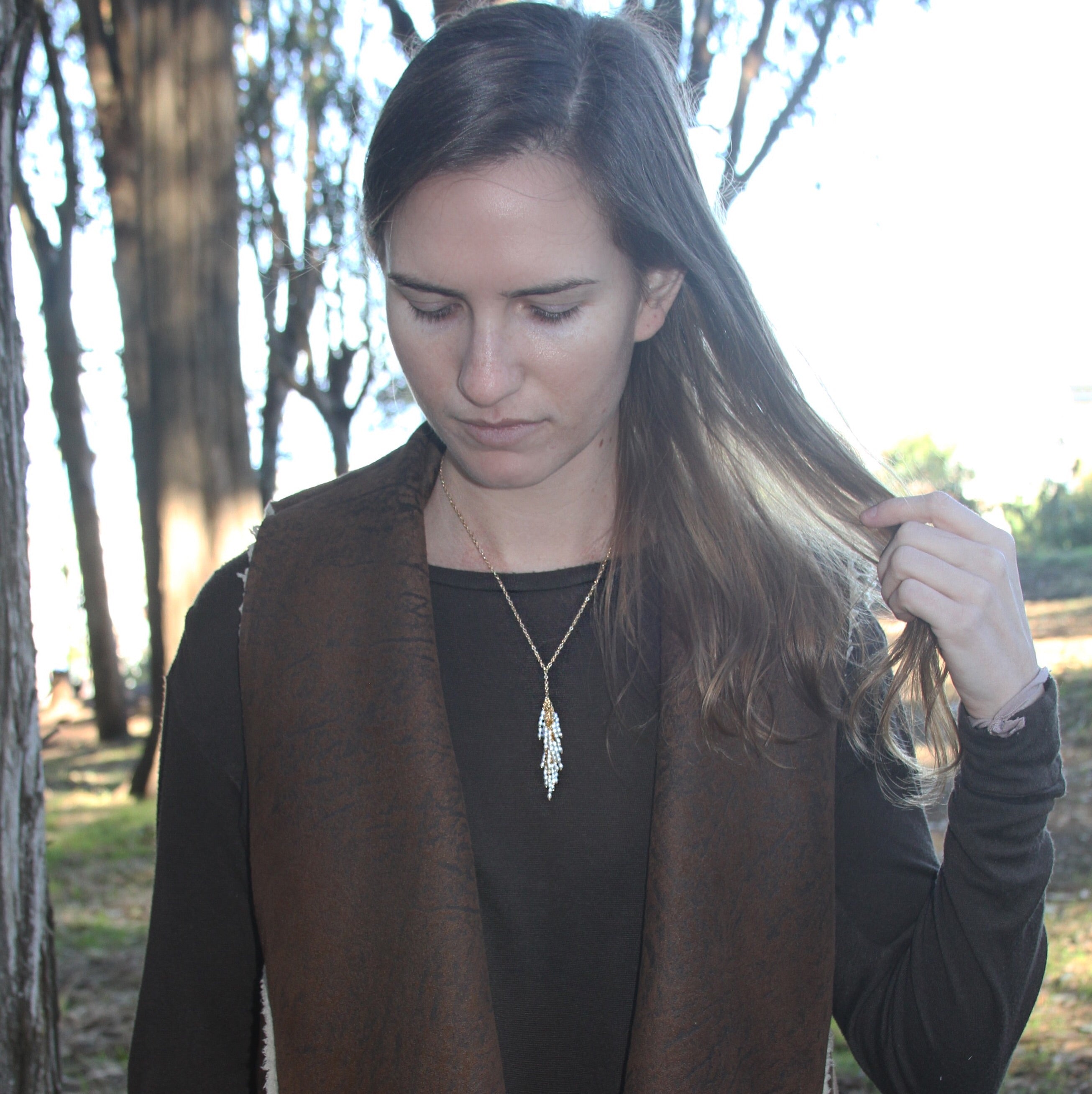 Firecracker Pearl Necklace