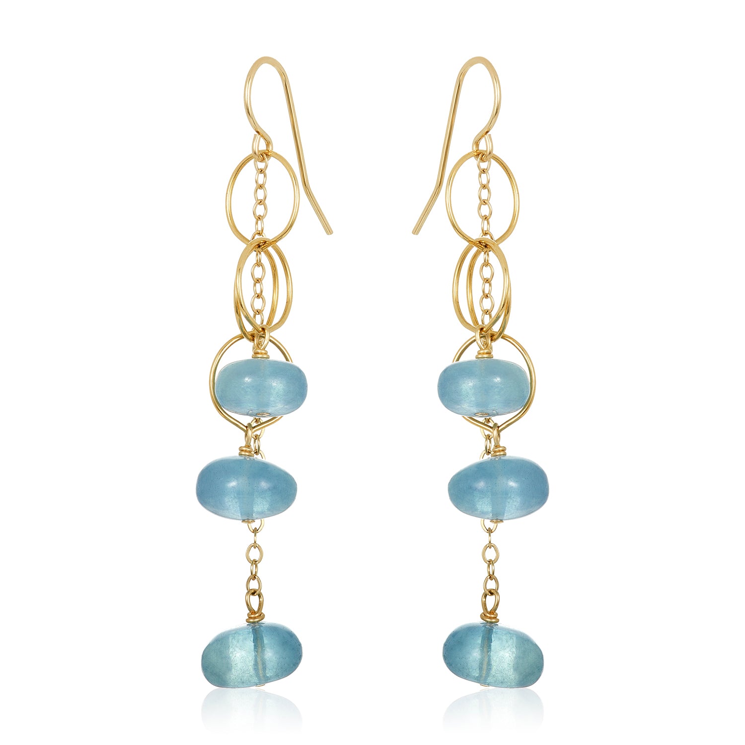 Twist Link Cascade Earrings