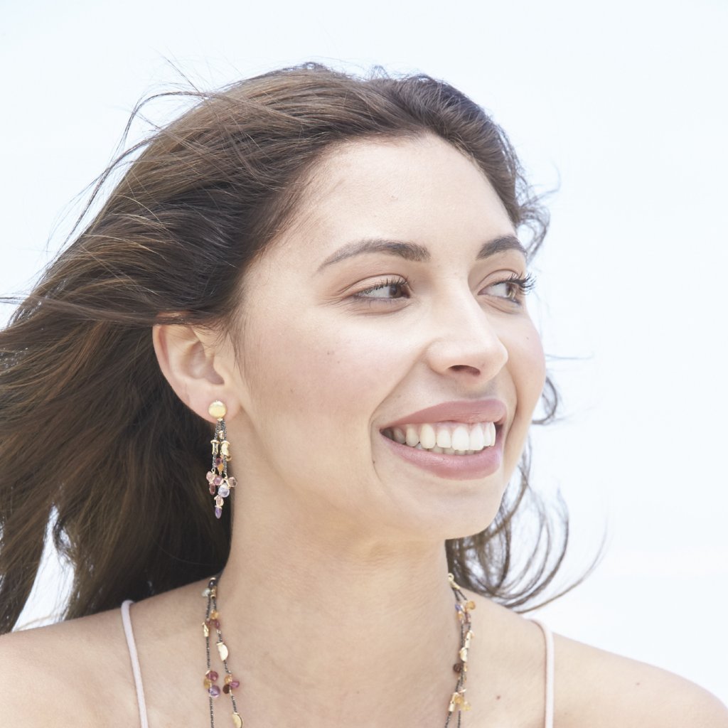 Half Moon Petal Earrings