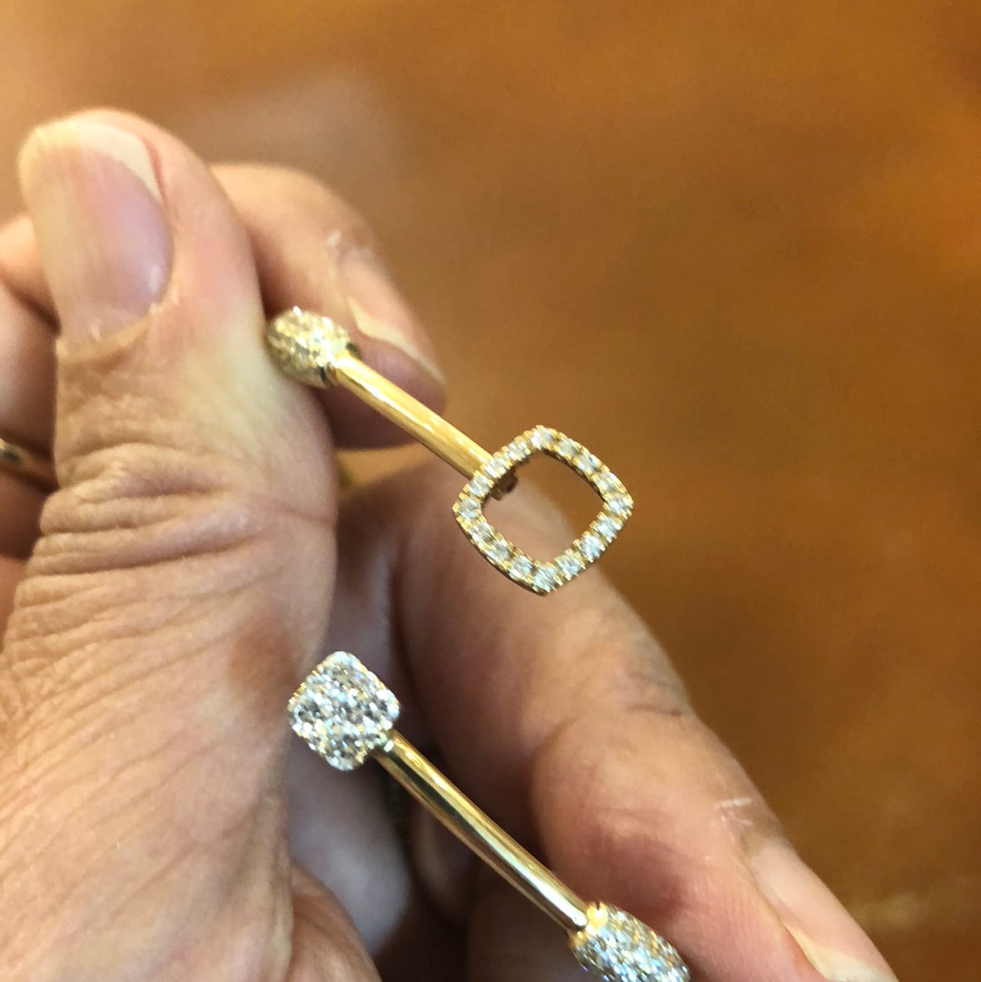 Trio Lab-Grown Diamond Bangle 14k gold