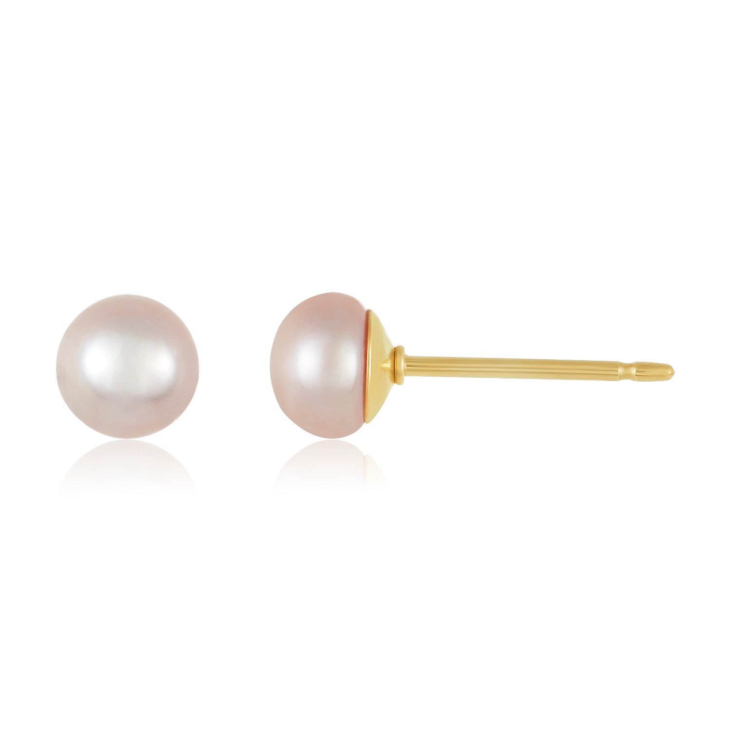 Peach Pearl Earrings