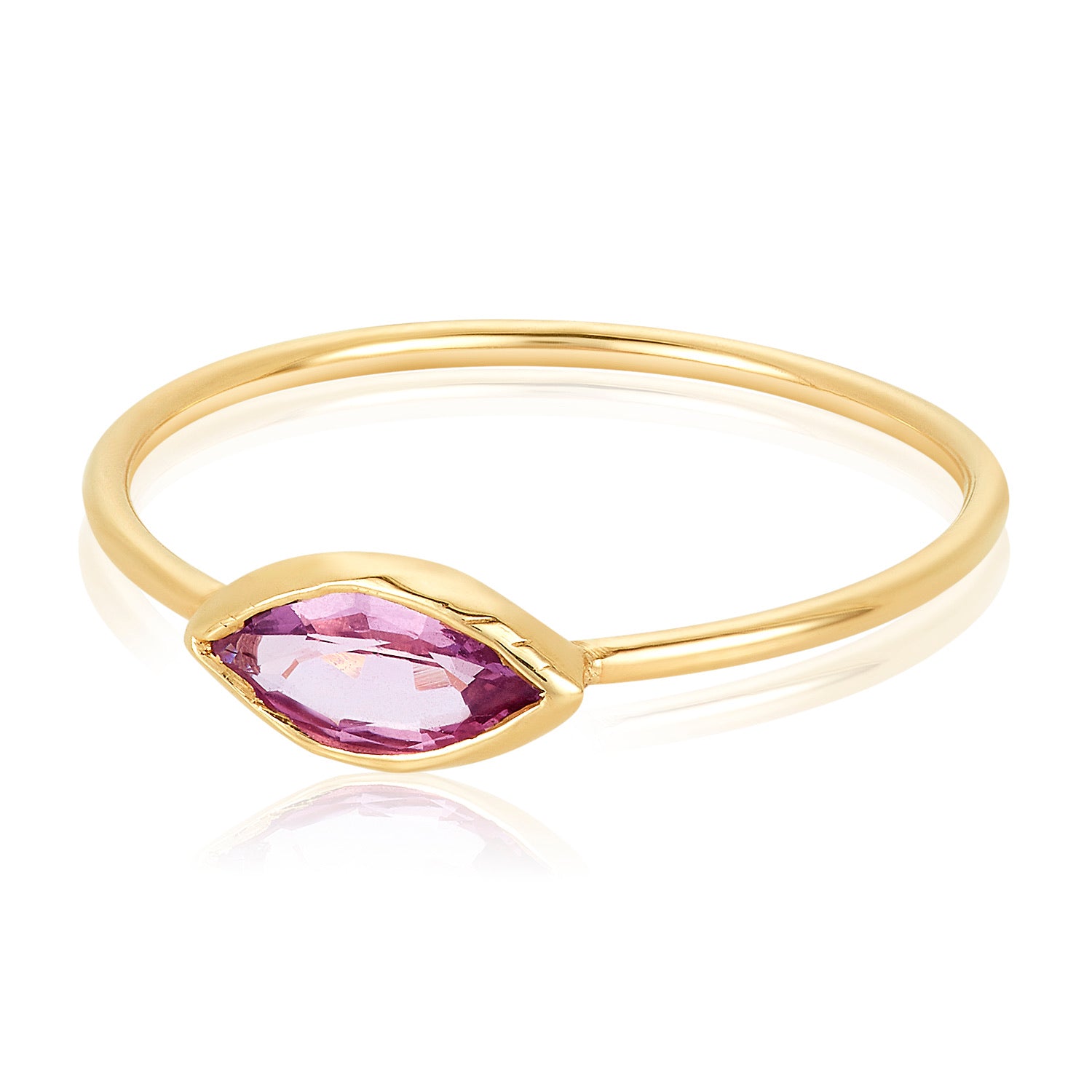 Peekaboo Ring-Pink Sapphire