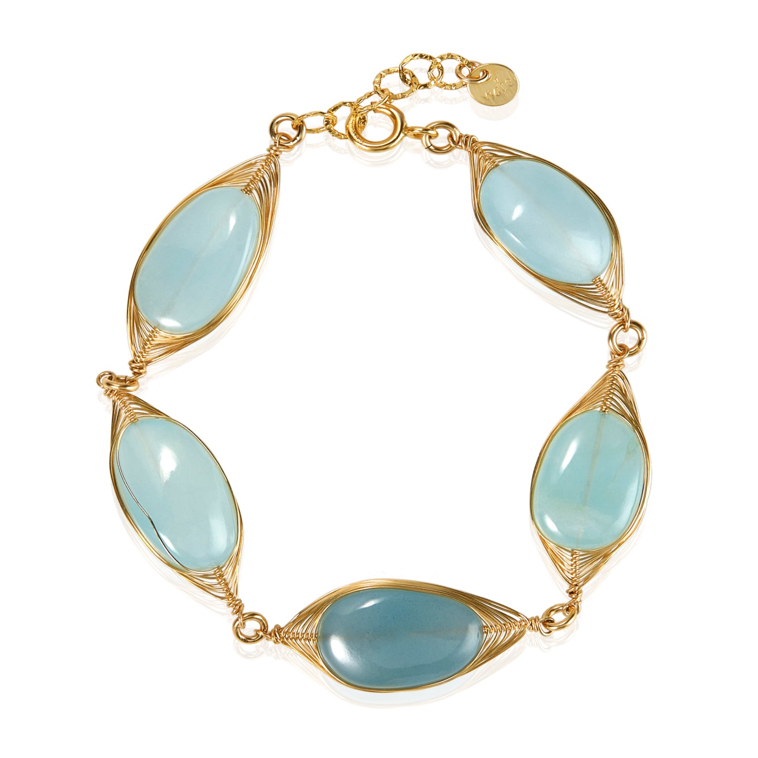 Antique Victorian Aquamarine Embossed Links Gold Bracelet - Antique Jewelry  | Vintage Rings | Faberge EggsAntique Jewelry | Vintage Rings | Faberge Eggs