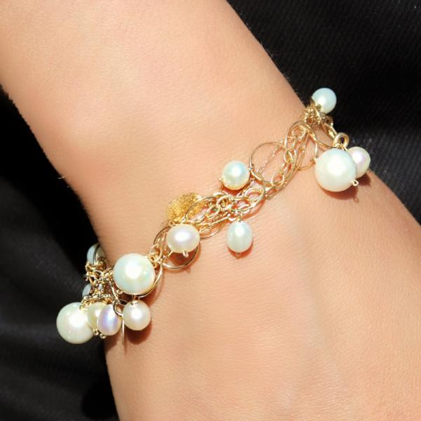 Pearl Charm Bracelet